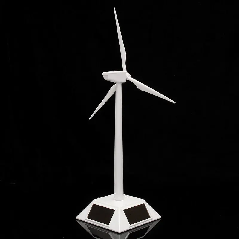 Solar Wind Generator Model and Exhibition Stand Windmill Educational Assembly Kit Desktop Decoration 1pcs Solar Wind Generator