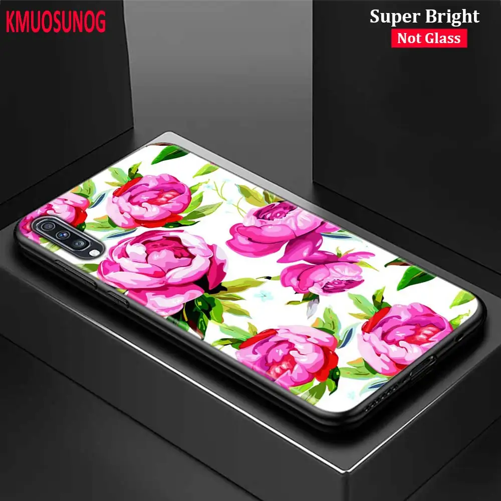 

Black Silicone Cover Colorful Mandala Flower for Samsung Galaxy A70 A90 A80 A60 A50 A40 A30S A20E A20S A10 Phone Case