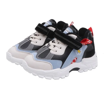 

CNFSNJ 2019 Autumn winter Children Fashion Toddler Black Sneaker Baby Boy Pu Leather Sport White Shoe Kid Girl Brand Flat 27-37