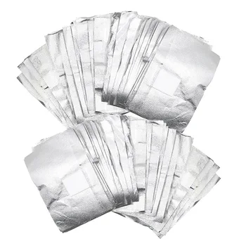 

100Pcs Environmental unloading Tin Foil Nail Towel Foil Embossing Nail Polish Nail Removal Wraps Gel Polish Remover