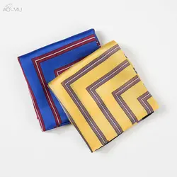 AOMU Новый женский шарф модный квадратный геометрический полосатый сатиновый шарф для женщин шейный галстук шарфы аксессуары для шарфа