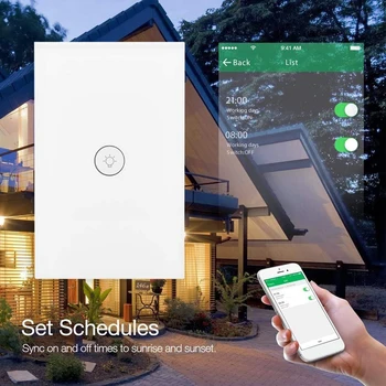 

Voice Control WiFi Timer Smart Remote Control Wireless Touch Wall Light Switch APP Remote Control Wall Light Switch