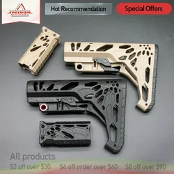 Oco python náilon tático estoque para cs jinming m4 mkm2 hk416 j8 tático bola blaster airsoft Hot Recommends