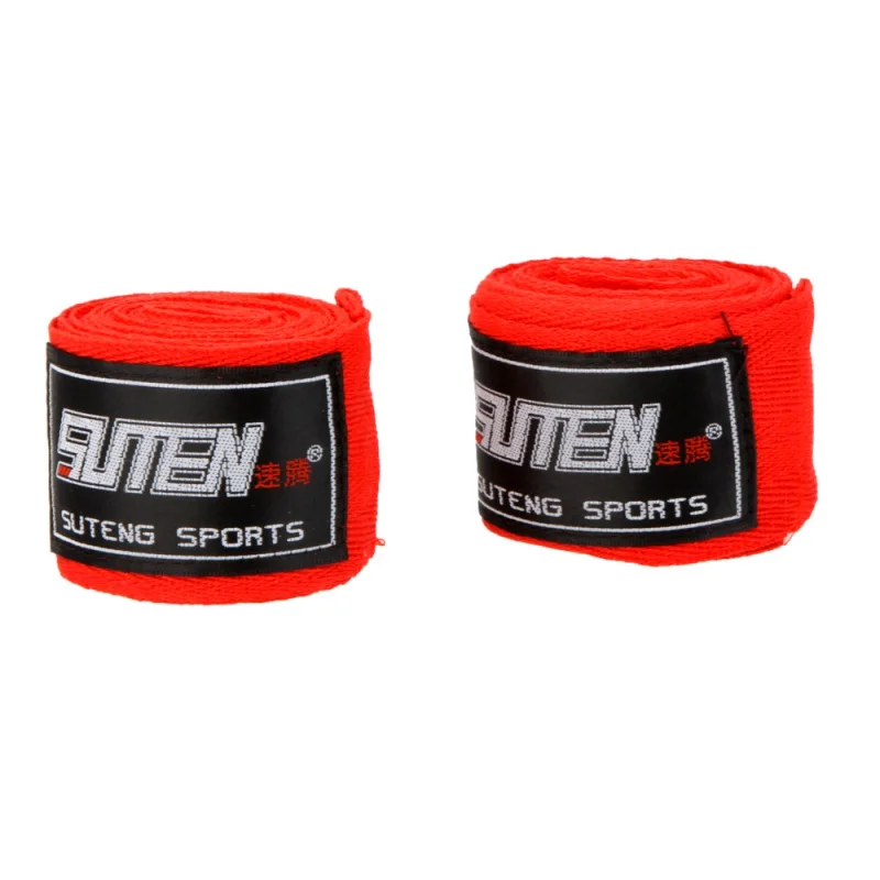

2pcs Cotton Sports Boxing Gloves Boxing Strap Boxing Bandage Hand Gloves Adjustabl Hand Guarded Gloves Wraps Bandage Belt Pro