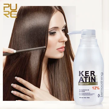 

Kinky-Curly Hair Treatment Straighten Hair Keratin Repair Hair Treatment 12% Formalin Supple Shiny Hair Care 300ml