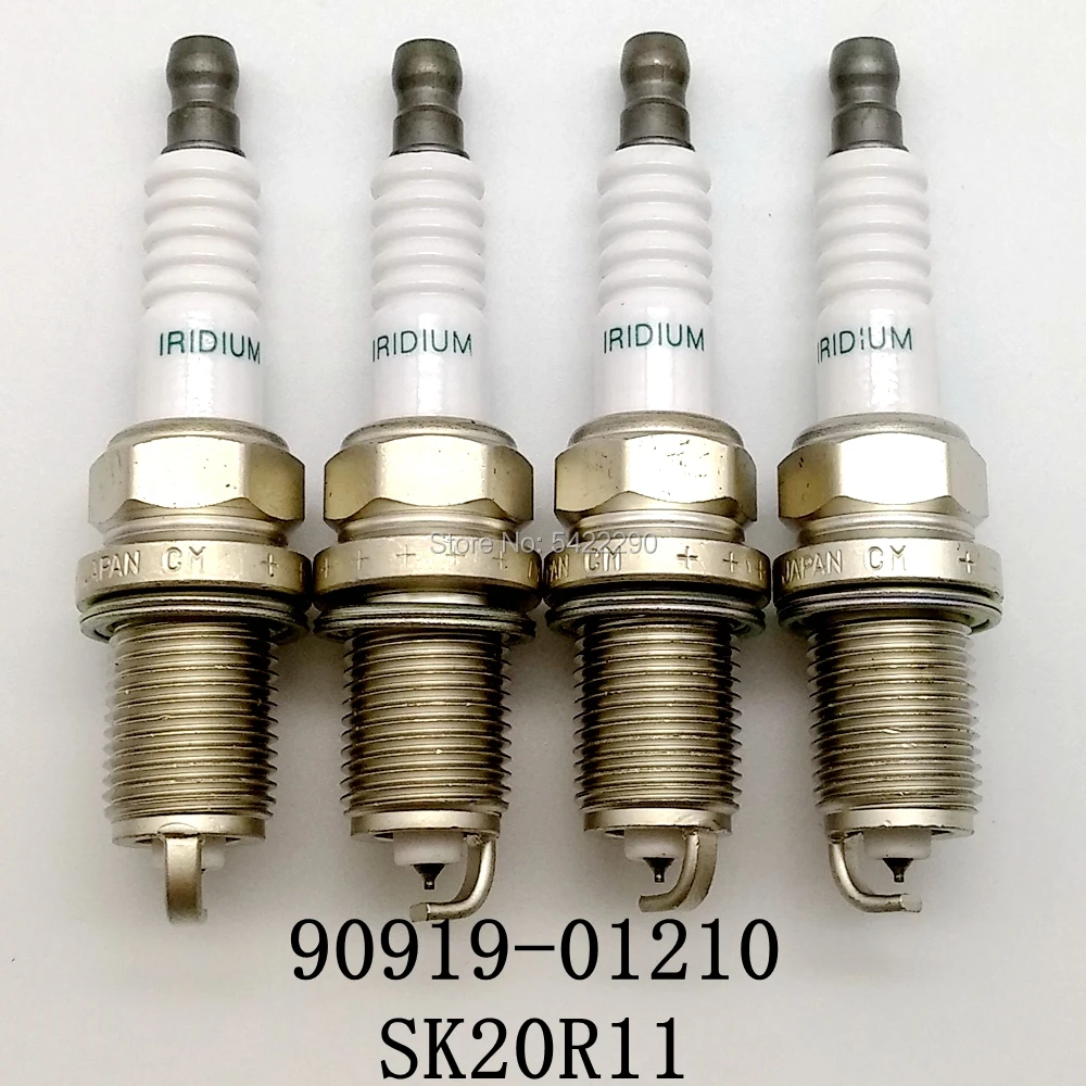 4 шт./лот 90919-01210 SK20R11 Иридиевые свечи зажигания подходят для Toyota Lexus RAV4 Camry Tundra 4 Runner Alphard Corolla Harrier SC ES