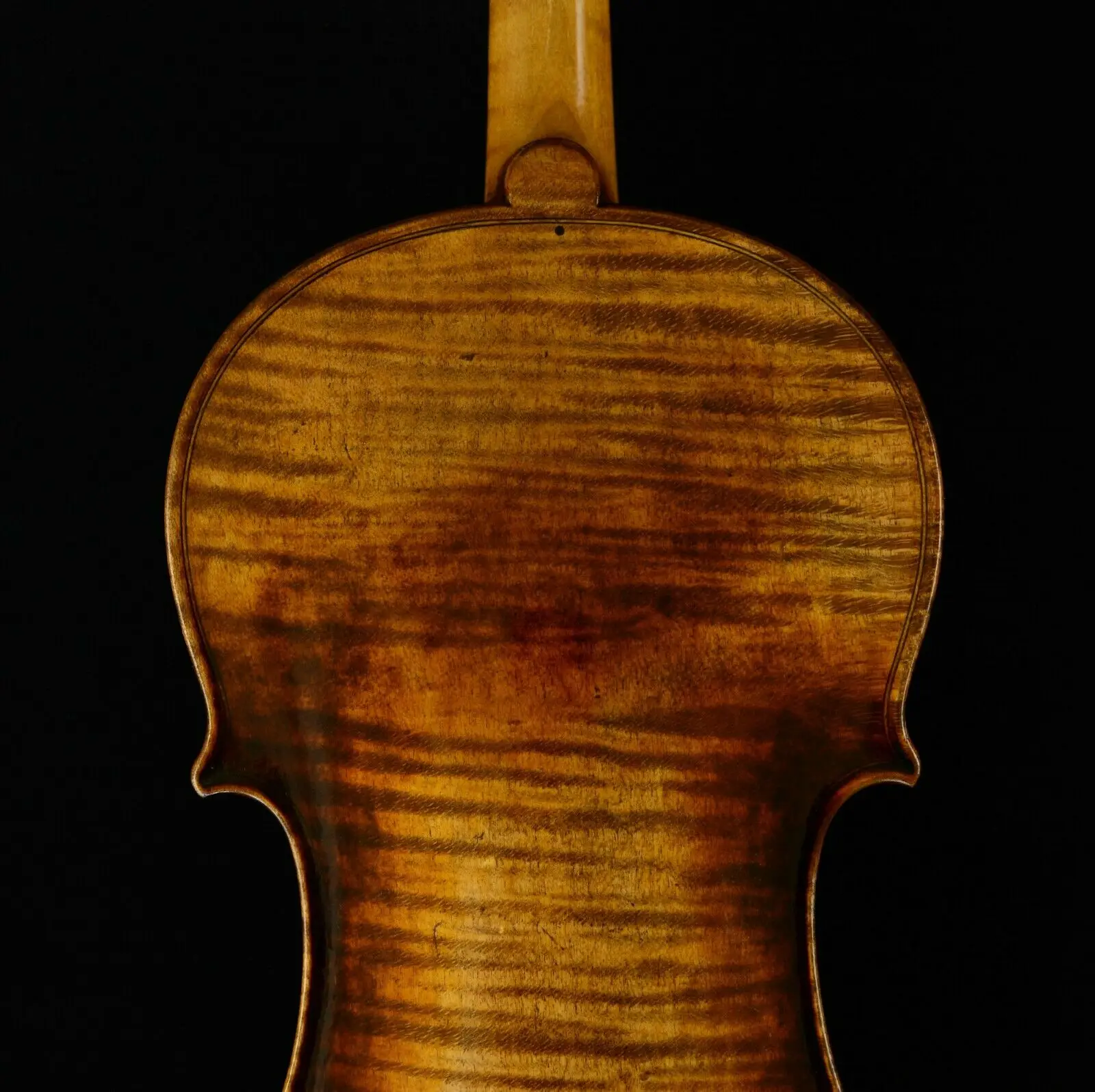 Реальные фото мастер скрипка Stradivari 1716 Messiah скрипка 1-P пламя назад