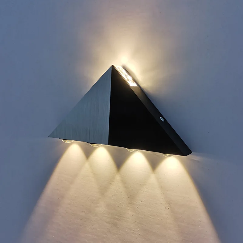 

5W 9W LED triangle wall lamp modern up and down indoor living room decora lighting sconce AC85-265V aluminum lighting fixture