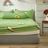 Bonenjoy Queen Fitted Sheet King Size With Elastic Bed Cover For Double Bed Avocado Pattern Mattress Covers(no pillowcase) 2