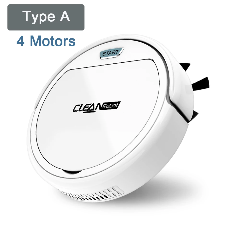 Fast Charging 4 Motors Smart Home Automatic Mini Household Cleaning Floor Mop Machine Robotic Vacuum Cleaner Robot For House 