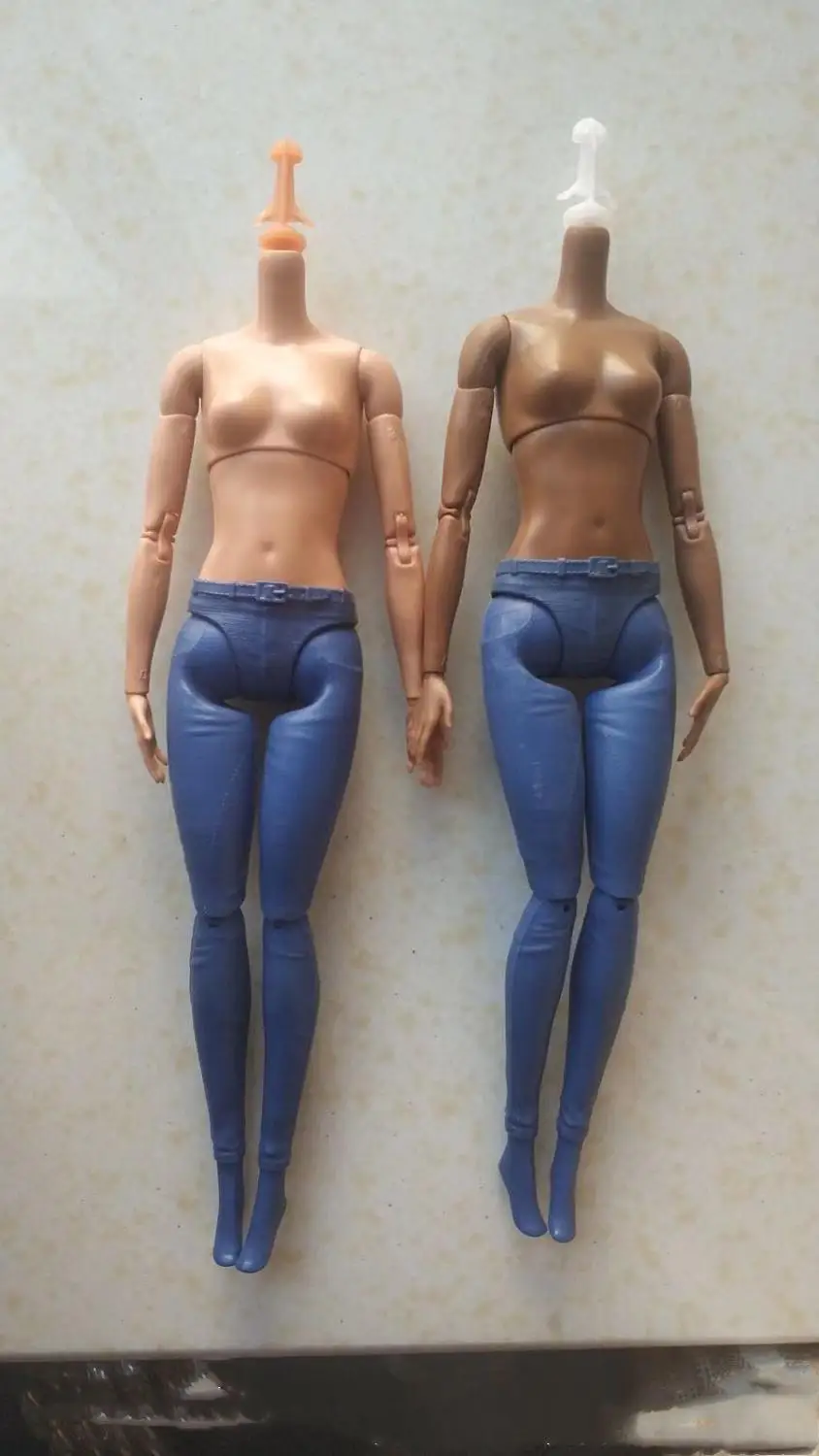 

Doll Figure Body Multi-Joints Movable 1/6 Doll Toy Figures Brown Beige Black Doll Yoga Slim Fat Body Girl DIY Dressing Toy Body