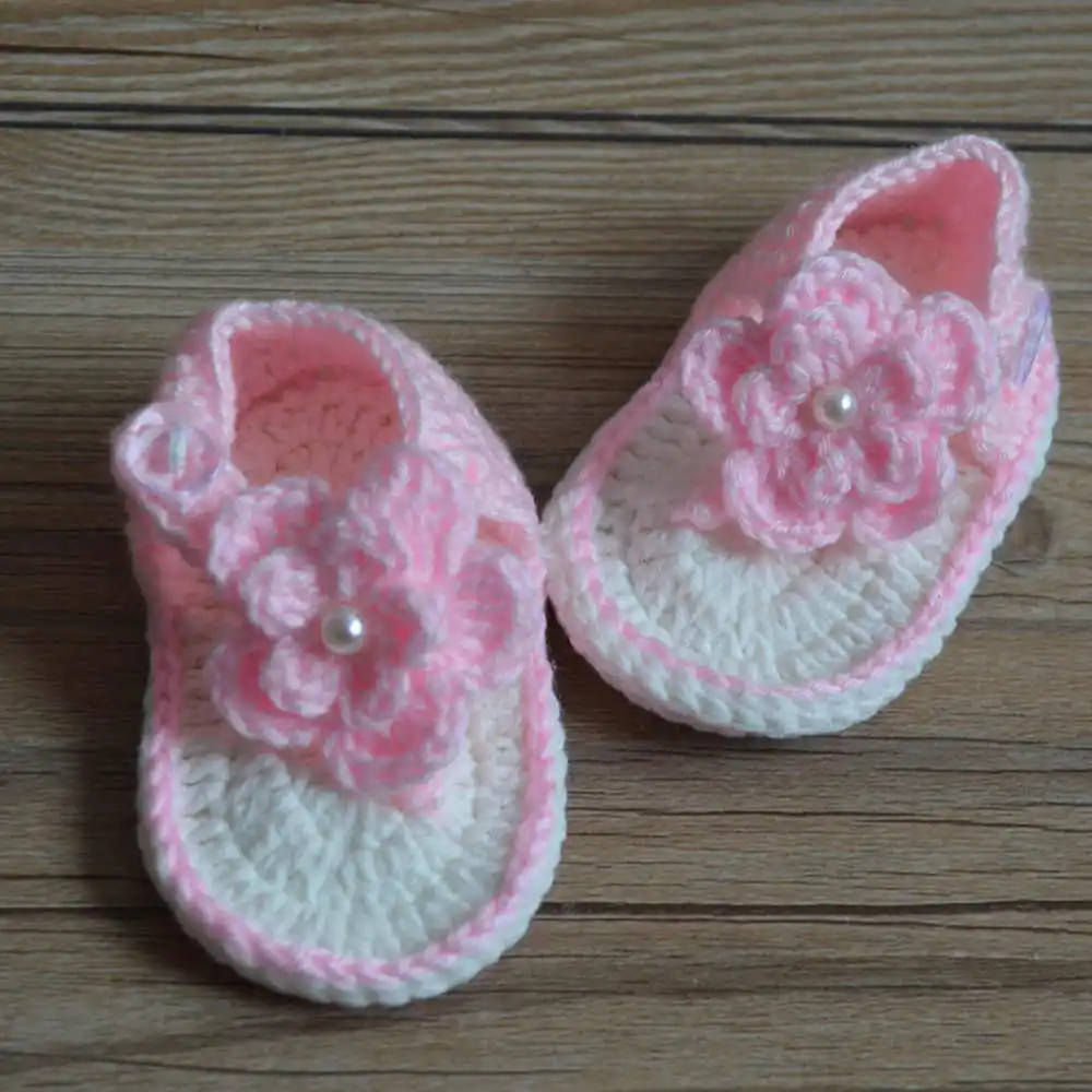 Tongs En Crochet Pour Bebe Sandales D Ete Pour Bebe Sandales En Crochet Avec Petites Fleurs Bouffantes Taille 9cm 10cm 11cm Livraison Gratuite Aliexpress