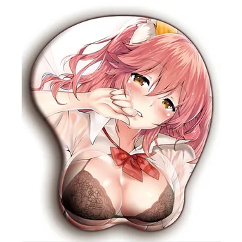 

FFFAS 3D Wrister mousepad Anime girl Cute and attractive action Exquisite laptop peripherals Mouse companion