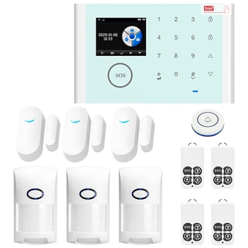 

Tuya APP Smart WiFi GSM Home Security Burglar System Office Alarm System 43Hz Detectors Alarm Compatible With Alexa