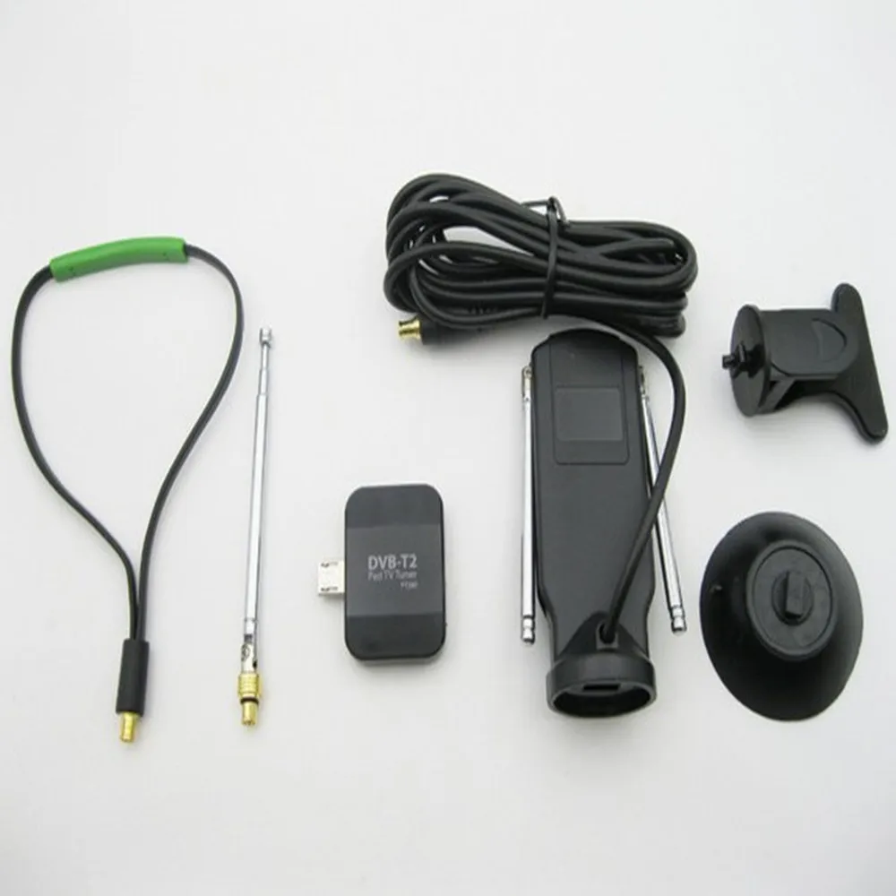 ТВ карты цифровой DVB-T2 ТВ приемник Micro Настройщик USB для телефонов на базе Android с Bluetooth или зарядного устройства с OTG DVB T2 DVB-T Pad HD с двойной антенной