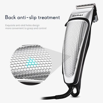 

Kemei Professional Barber Shop Hair Clipper Powerful Electric Corded Hair Clipper Men Household Low Noise Haircut Salon Tool D40