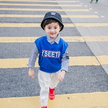 Новинка года; сезон осень; Стильная Детская жилетка; Детская жилетка для мальчиков; Детское пальто без рукавов; топ для малышей; модная осенняя одежда