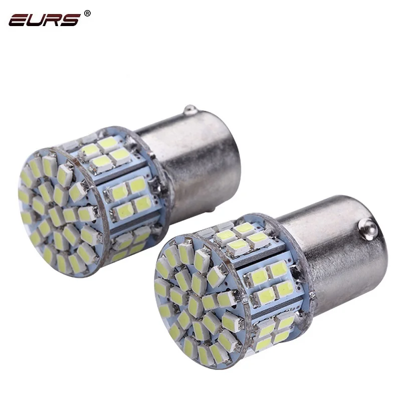 Светодиодный фонарь EURS 2 шт. 1156 1157 1206 50 SMD для мотоцикла указателей поворота