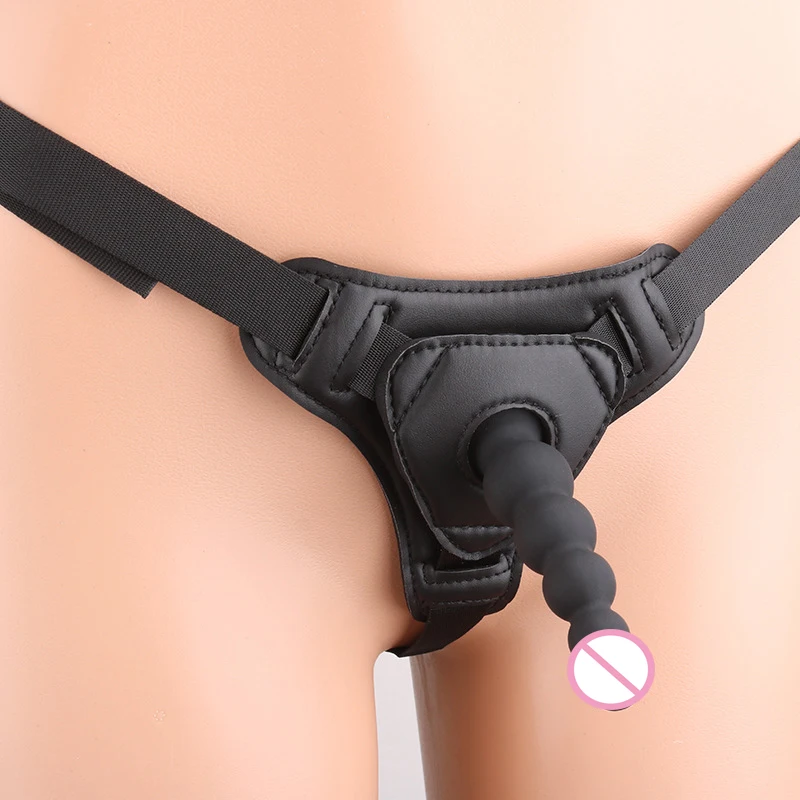 Strap On Anal Bead Butt Plug Dildo for Men Women Panties Strapon Strapless Wearable Sex Toy Lesbian | Красота и здоровье