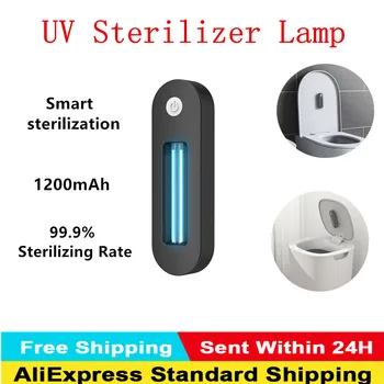 

Portable Rechargeable Disinfection UV Lamp Home Ultraviolet Germicidal Light For Toilet Trash Can To Kill Mite UVC Lamp 5V 3W