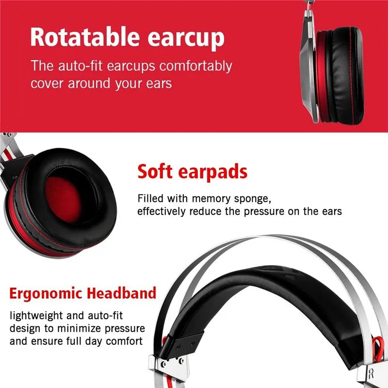 UNITOP Xiberia K5 Gaming Headphones USB 