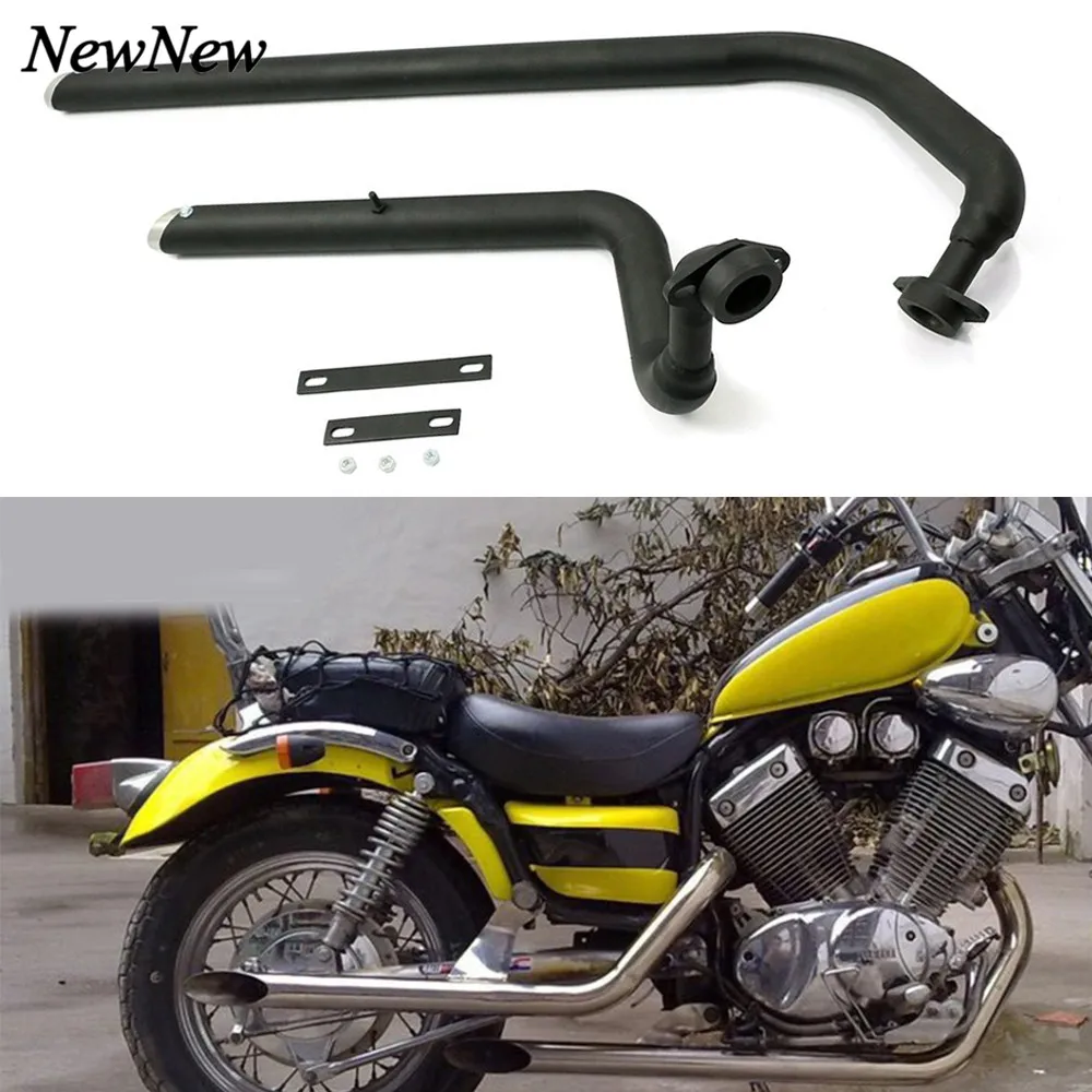 Для мотоцикла Yamaha Virago XV 750 XVS1100 короткие выхлопные трубы с глушителем съемный