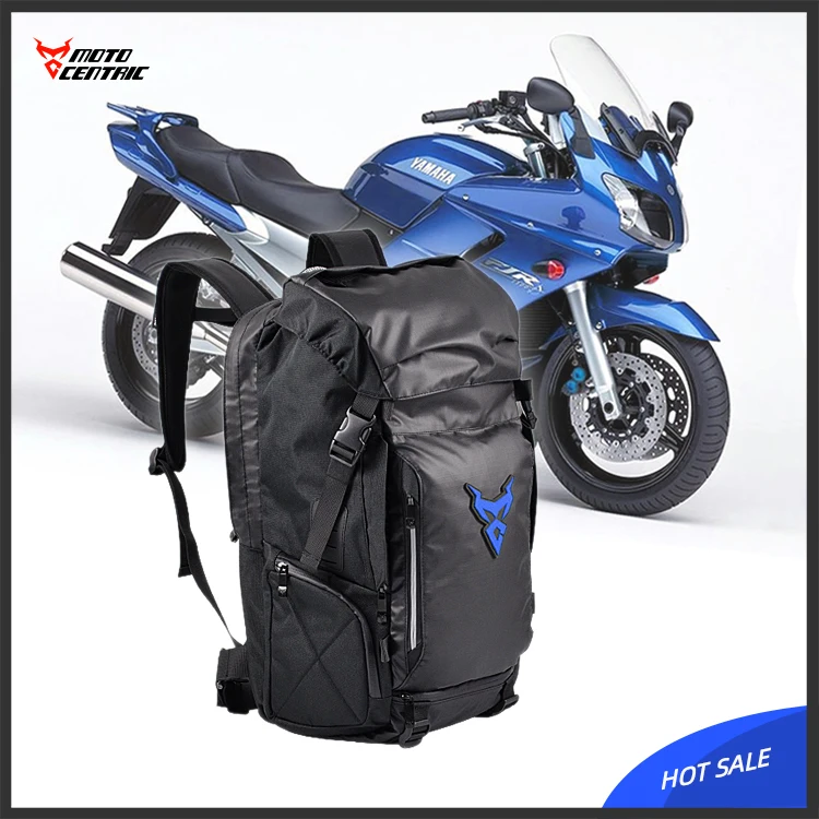 Водонепроницаемая мотоциклетная сумка, рюкзак для мотокросса и шлема, сумка на заднее сиденье, вместительная сумка для езды на мотоцикле, сумка для путешествий, верхний чехол - Название цвета: blue