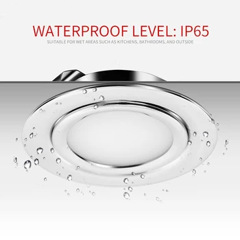 

Stainless Steel 3W 12V DC 14mm Thickness IP65 Waterproof Hidden Downlight LED Ceiling Spot Light for Kitchen Cabinet Lamp