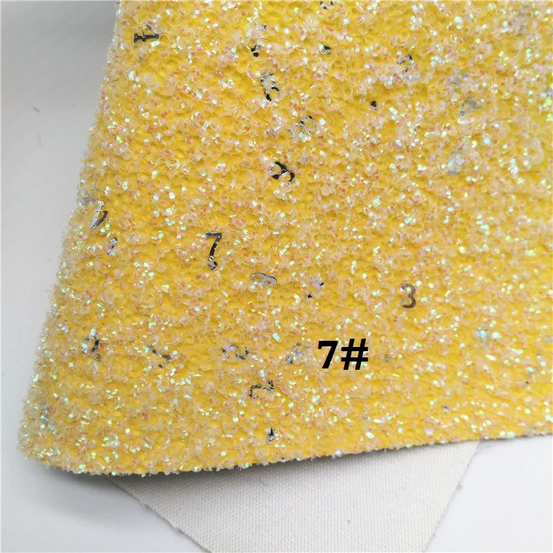Glitterwishcome 21X29 см A4 Размер синтетическая кожа, массивная блестящая кожа с номером кожаная ткань винил для бантов, GM720A - Цвет: 7