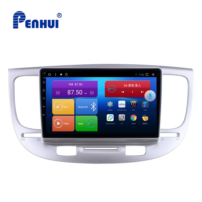Автомобильный DVD GPS для kia Rio (2007 2011) Радио Мультимедиа Видео плеер навигация Android 10 0
