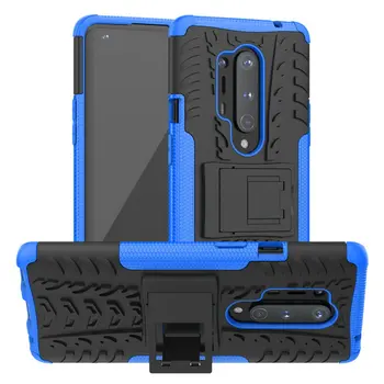 

30pcs/lot Shockproof Tyre Hard Case For Oneplus 8 Pro Removable Rugged Armor Case With Stand For Oneplus 8