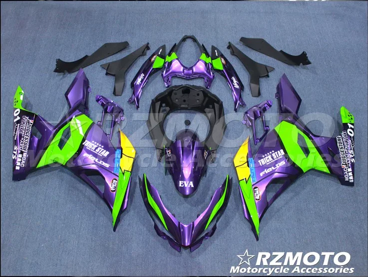 Лакированные мотоциклетные Обтекатели части для kawasaki Ninja400 EX400 все виды цветов № 3010