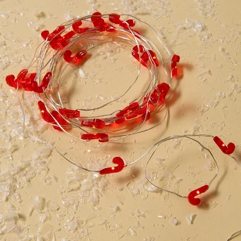 

Garland "Thread" 3 m dew with attachments "Lollipop", IP20, silver thread, 30 LED, warm white glow, fixing, 2 x CR2032