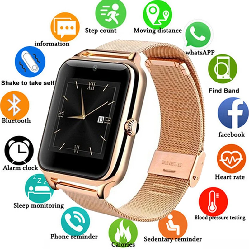 

Smart Watch Women Steel Strap Bracelet Bluetooth Sport Music Multifunction LED Screen Smart Women's Watch Clock Relogio Femino