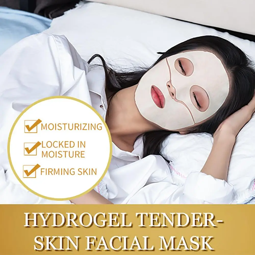 ILISYA Snail Essence Repaing Hydrogel Facial Mask Anti-Wrinkle Anti-Ageing Hydrogel Tender-Skin Prevent Wrinkles Face Patch