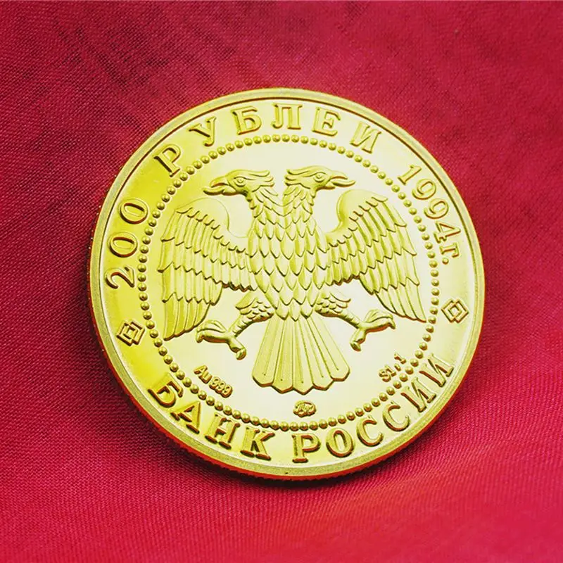 Русские Животные медведь Памятная коллекция монет подарок сувенир