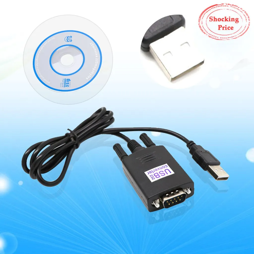 Кабель-адаптер с Usb 2 0 на Rs232 Rs-232 Serial Pl2303 для адаптации интерфейса передачи видео Win
