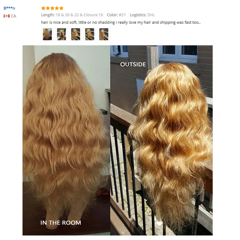 I Envy Blonde Body Wave Bundles Brazilian Hair Weave Bundles #27 Colored 1 3 4 Bundles Deals Non-Remy Honey Blonde Human Hair I Envy Blonde Body Wave Bundles Brazilian Hair Weave Bundles #27 Colored 1 3 4 Bundles Deals Non-Remy Honey Blonde Human Hair