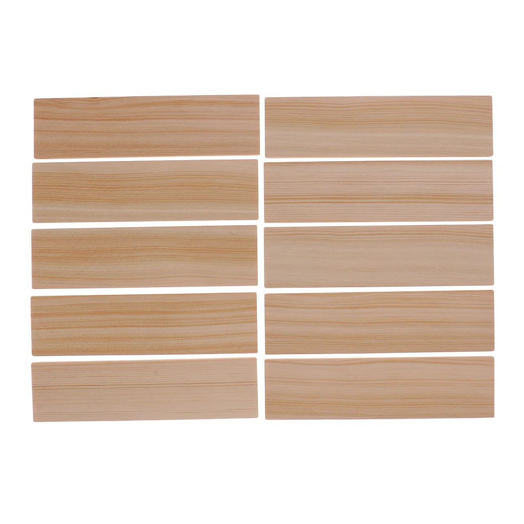 10 Pack Pine Wood Sheets Blank Wood Shapes DIY Modelling Craft Material for Architectural Prototyping General Hobby & Craft