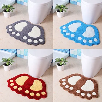

40*60cm Anti-slip Kitchen Mat Home Carpet Bathroom Rug Bath Shower Mat Polyester Fiber Bathtub Toilet Shower Room Floor Pad