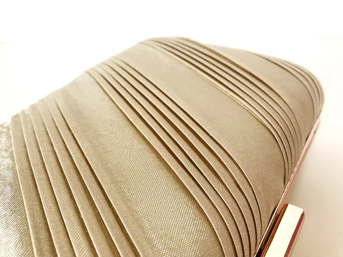 new women fold evening bags silk wedding banquet purse with chain clutch purse for ladies drop shipping MN1550