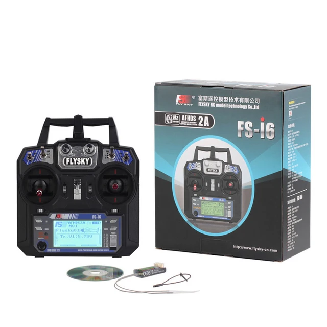 $46.81  Wholesale Fly Sky FS-i6 2.4G 6CH AFHDS RC Transmitter With FS-iA6 FS-iA6B Receiver for Airplane Hel