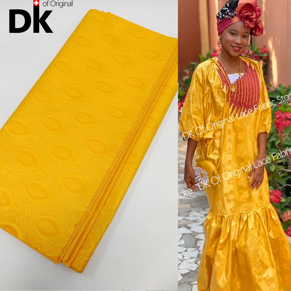 

5 Yards 2022 Specia Price Women Daily Cloth Sewing Similar Basin Riche Senegal Embroidered Similar To Basin Riche Material