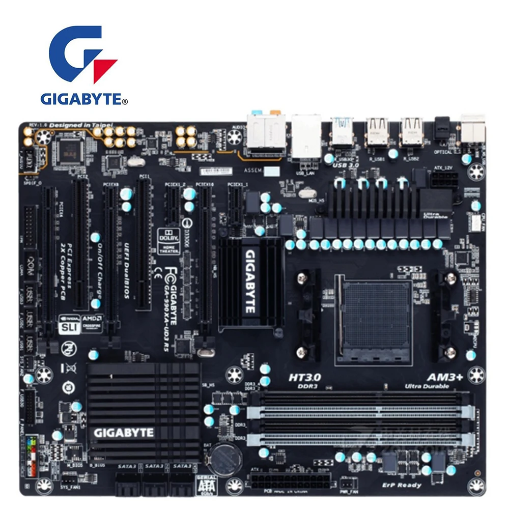 For Gigabyte Ga 990xa Ud3 R5 Motherboard 90xa Ud3 R5 Socket Am3 For Amd 990fx 990x Original Desktop Used Mainboard Motherboards Aliexpress
