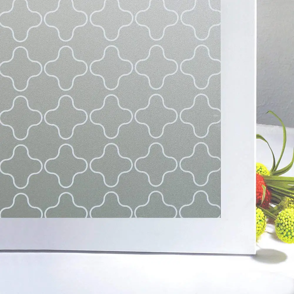 

Privacy Window Film, Static Cling Glass Film, Frosted Window Cling, Removable Heat Control Anti UV Self-adhesive Window Sticker