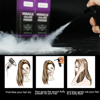 

4G Styling Hair Volume Powder 360 Degrees Rotate Oil Remove Effective Travel Compact Fluffy Instantly Mattifying Unisex Miracle