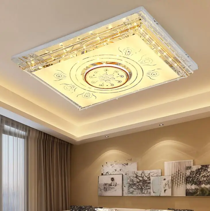 

Led living room lamp simple modern fashion crystal ceiling lamp atmosphere home ceiling lamp creative personality bedroom lamp