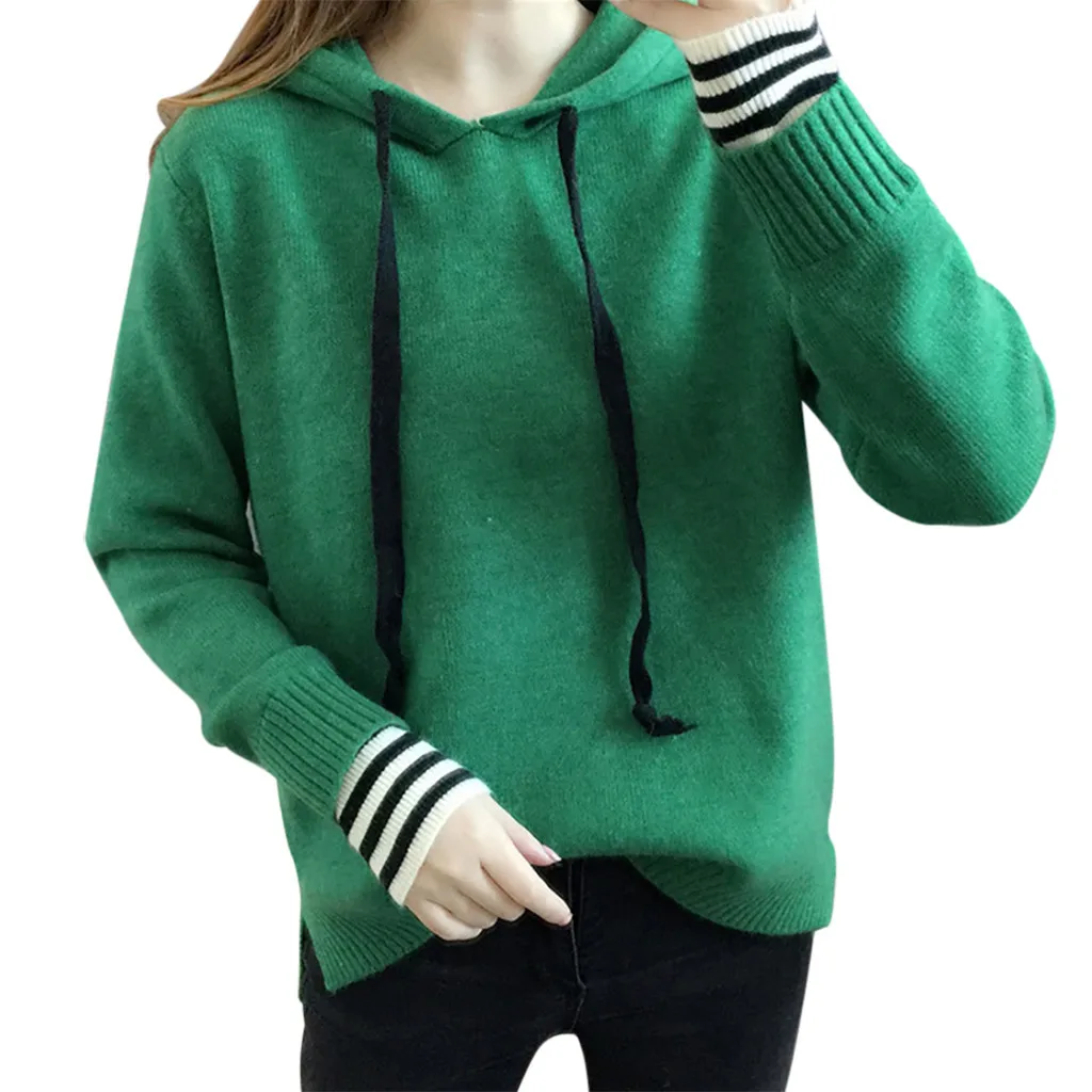 Ropa mujer bluza damsk толстовки женские повседневные однотонные с длинным рукавом негабаритных толстовка с завязками Трикотажные s moletom feminino