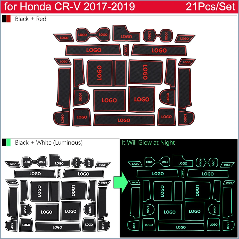 Противоскользящая дверная резиновая подушка для Honda CRV CR-V CR V 5th Gen V~ паз коврик интерьер автомобиля аксессуары для телефона
