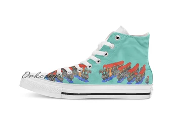 

Rooster of Barcelos Custom Casual High Top lace-up Canvas shoes sneakers Drop shipping